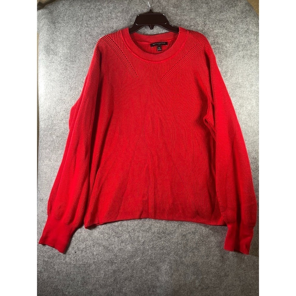 Women's Banana Republic red crewneck sweater Sz XL